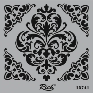 Rich Stencil Τετράγωνο 25x25 cm 15741