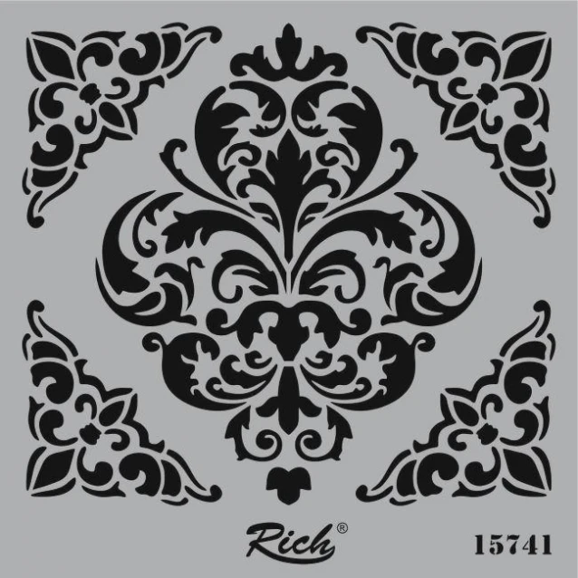 Rich Stencil Τετράγωνο 25x25 cm 15741