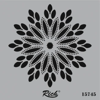 Rich Stencil Τετράγωνο 25x25 cm 15745