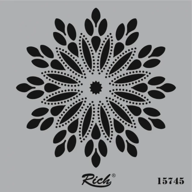 Rich Stencil Τετράγωνο 25x25 cm 15745