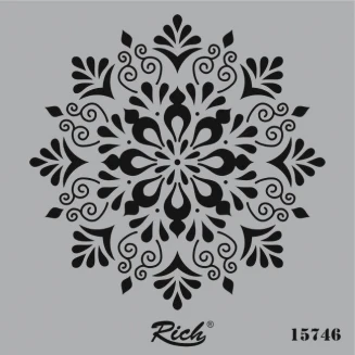 Rich Stencil Τετράγωνο 25x25 cm 15746