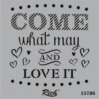 Rich Stencil Τετράγωνο 25x25 cm 15786