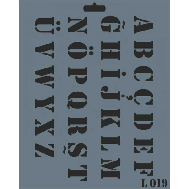 Rich Stencil 20x25cm 019