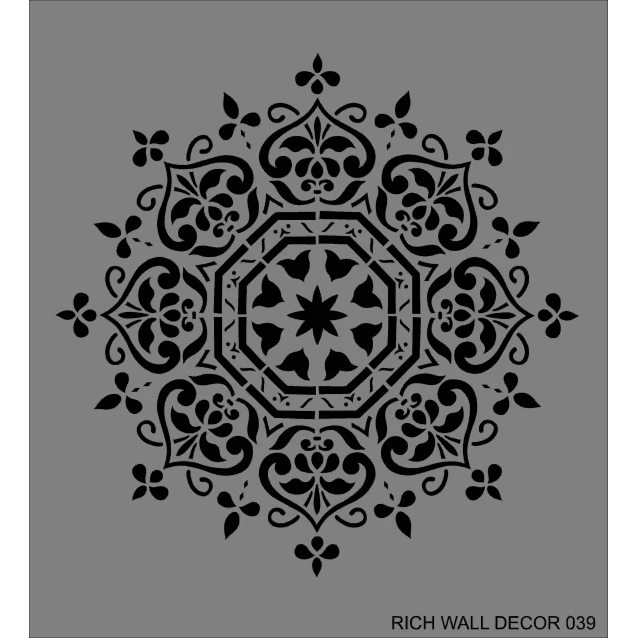 Rich Stencil Τοίχου 50x70cm 039