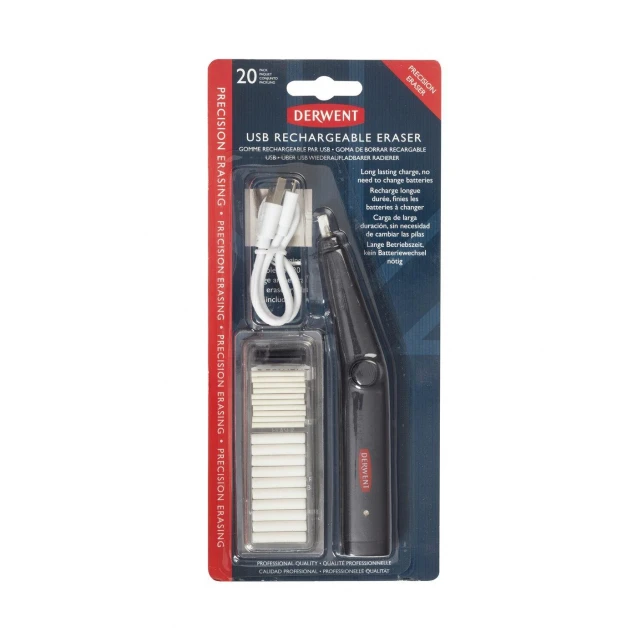 Derwent Επαναφορτιζόμενη Γόμα Ακριβείας USB με 20 Ανταλλακτικές Γόμες