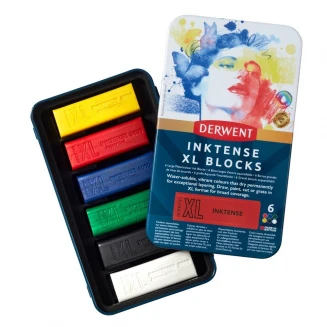Derwent Μεταλλική Κασετίνα με 6 XL Ράβδους Inktense