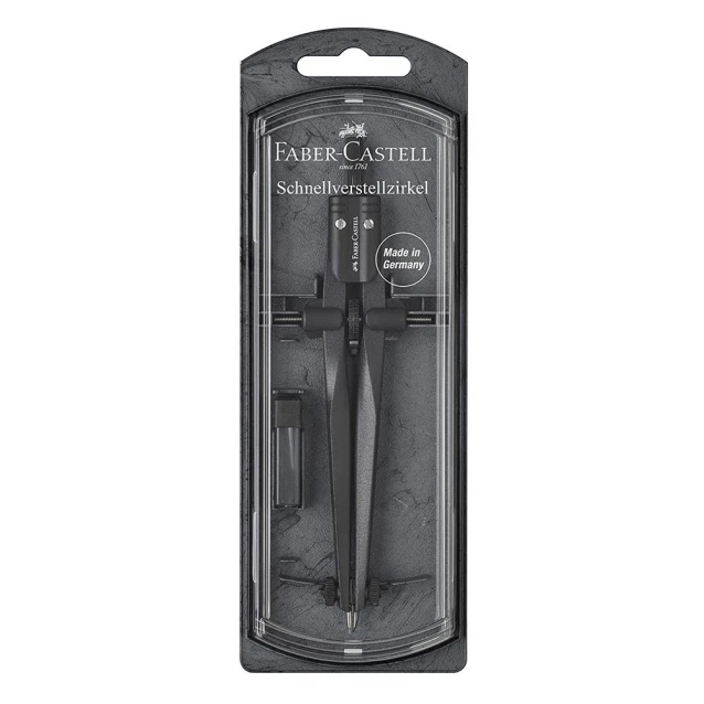 Faber Castell Διαβήτης Stream με Ροδέλα Μαύρος