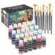 Nassau Σετ Ακρυλικών 24x59ml & 12 Πινέλα