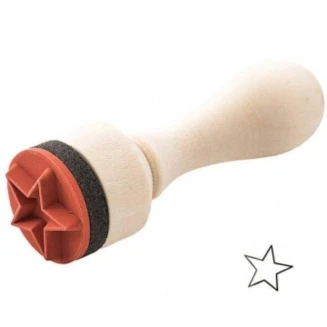 Rico Design Ξύλινη Σφραγίδα Αστέρι 15mm