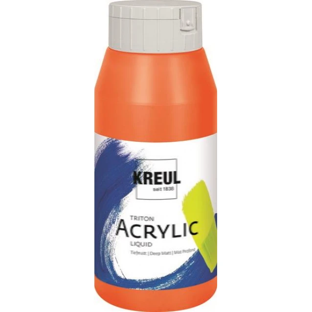 Kreul 750ml Triton Acrylic Liquid Genuine Orange