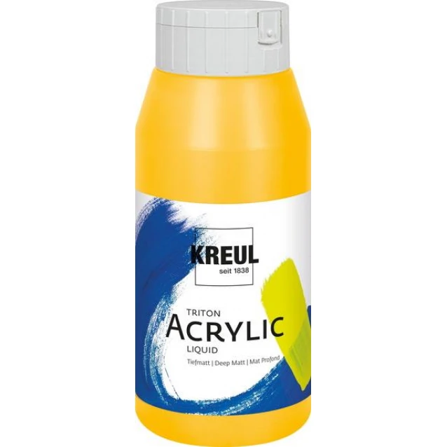 Kreul 750ml Triton Acrylic Liquid Cadmium Yellow