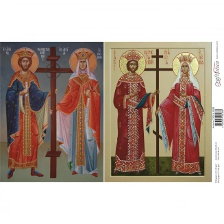 Craftistico Ριζόχαρτο Decoupage 30x40cm Άγιος Κωνσταντίνος και Αγία Ελένη