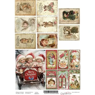 Craftistico Ριζόχαρτο Decoupage 30x40cm Αγγελάκια