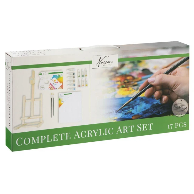 Nassau Complete Acrylic Art Set 17 τεμ & Καβαλέτο
