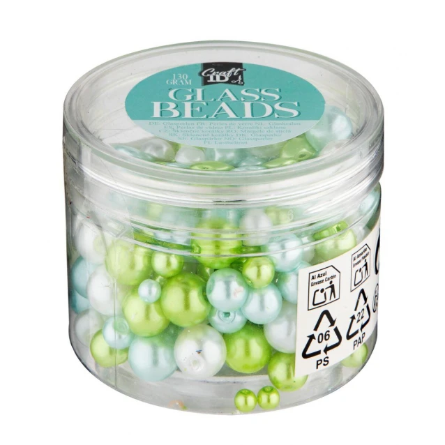 Craft ID Γυάλινες Χαντρες 130g σε Διάφορες Αποχρώσεις