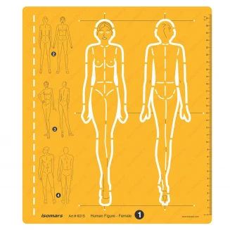 Isomars Στένσιλ Fashion Design 6015 Γυναίκα 26x30cm