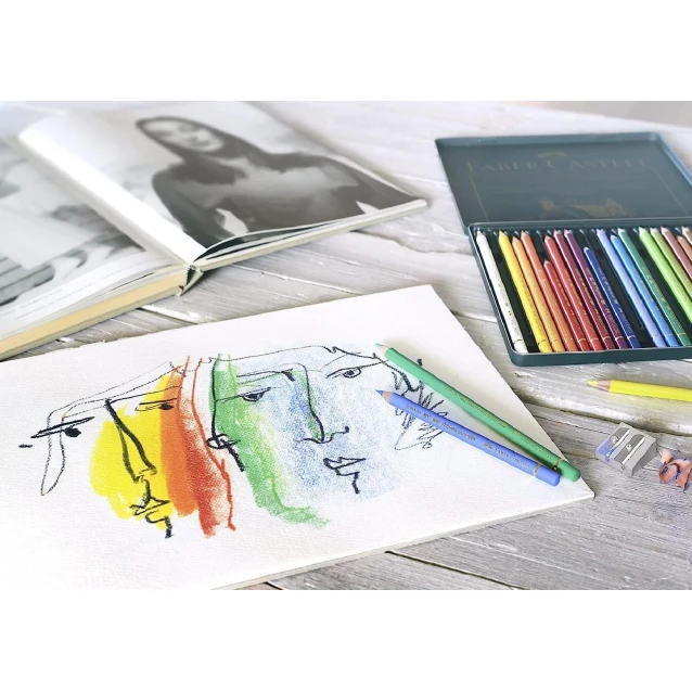 Faber Castell Ξύλινη Κασετίνα 48 Ξυλομπογιές Polychromos & Αξεσουάρ