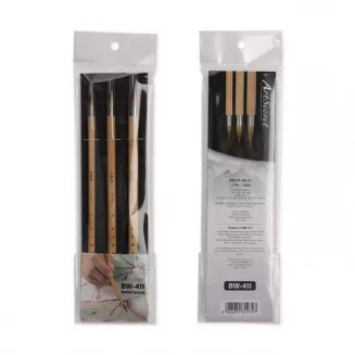 3 Πινέλα Bamboo Ακουαρέλας