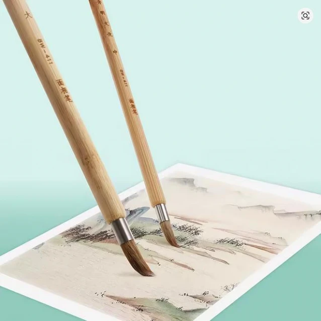3 Πινέλα Bamboo Ακουαρέλας