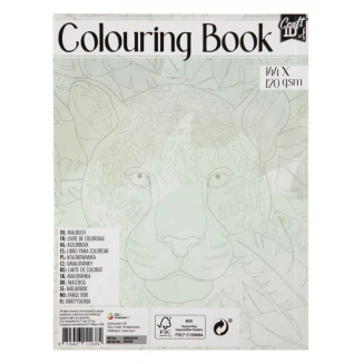 Craft ID Anti-Stress Colouring Book 20,5x15,7 144 σελίδες 120gr  Ζώα