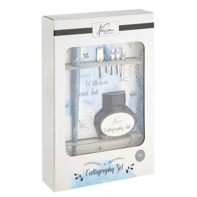 Nassau Σετ Καλλιγραφίας Κονδυλοφόρος με 5 Μύτες & Μελάνι