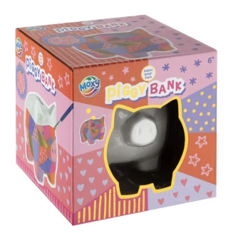 Moxy Ζωγραφίστε Κουμπαρά Γουρουνάκι 13x11,5cm με 7 Χρωματα & Πινέλο