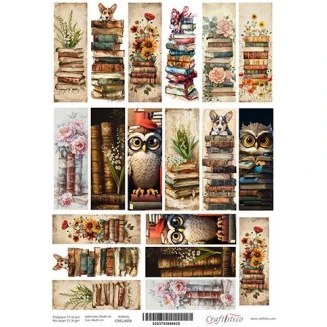 Craftistico Ριζόχαρτο Decoupage 30x40cm Λαμπάδας Βιβλία