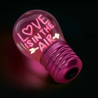 Legami Valentine Επιτραπέζιο Φωτιστικό σε Σχήμα Λάμπας Bulb Fiction Love Is in the Air
