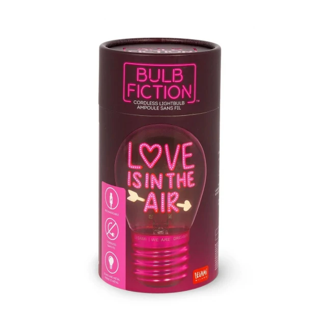 Legami Valentine Επιτραπέζιο Φωτιστικό σε Σχήμα Λάμπας Bulb Fiction Love Is in the Air
