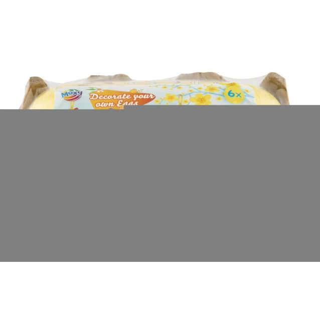 Moxy Διακοσμήστε 6 Κίτρινα Αυγά με Stickers