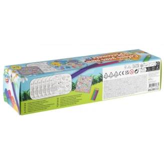 Moxy Διακοσμήστε 6 Σουβέρ με Ξυλομπογιές & Αυτοκόλλητα