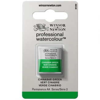 Winsor & Newton Half Pan Ακουαρέλας Professional 420 Cinnabar Green Series 2