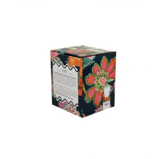 Πορσελάνινη Κούπα Ethnic 360ml με Καπάκι & Φίλτρο Τσαγιού Ankur Blue
