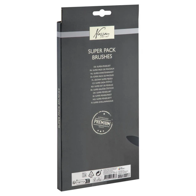 Nassau Super Pack 24 Συνθετικά Πινέλα & Σπάτουλα