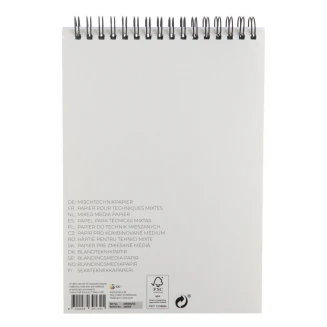 Nassau Μπλοκ Mixed Media Σπιράλ 25 Φύλλων A5 (14,8Χ21cm) 300gr