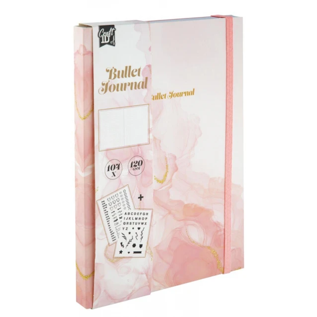 Craft ID Ατζέντα Bullet Journal 104 Φύλλων 21x15cm Ροζ