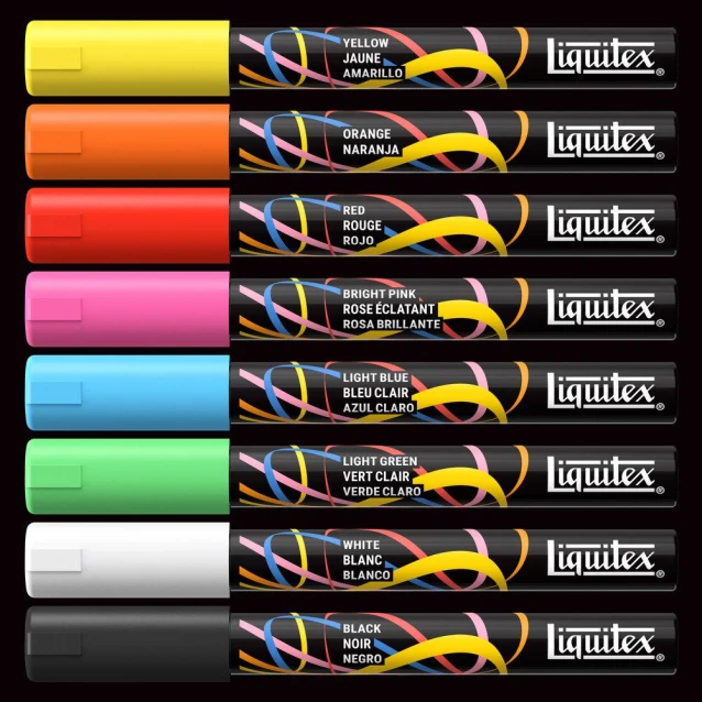 Liquitex Κασετίνα με 8 Ακρυλικούς Μαρκαδόρους 2mm Essential