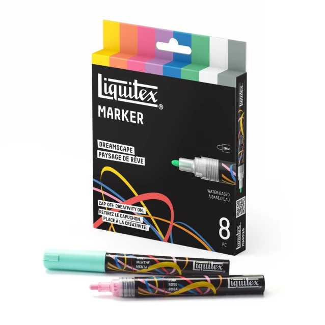 Liquitex Κασετίνα με 8 Ακρυλικούς Μαρκαδόρους 2mm Dreamscape
