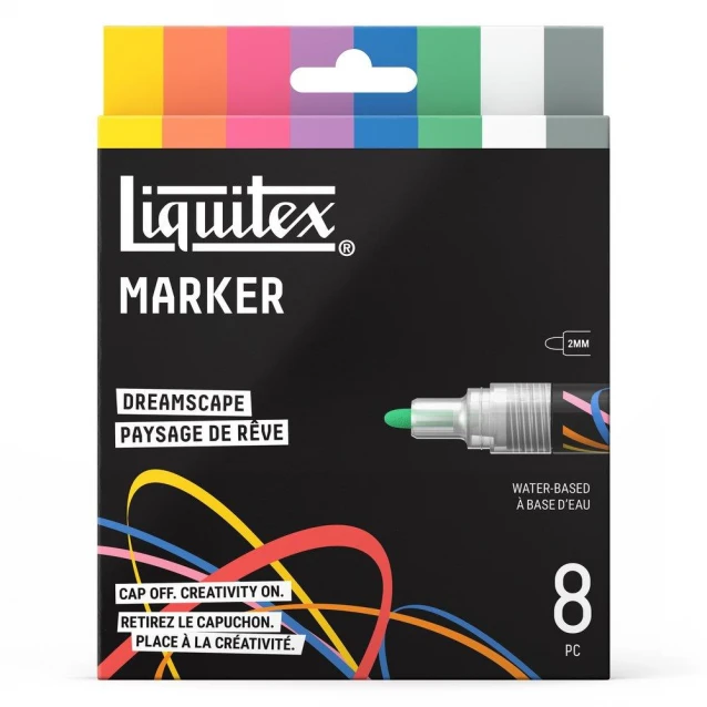 Liquitex Κασετίνα με 8 Ακρυλικούς Μαρκαδόρους 2mm Dreamscape