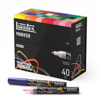 Liquitex Κασετίνα με 40 Ακρυλικούς Μαρκαδόρους 2mm Radical