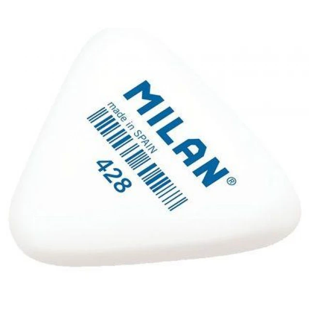 Milan Τριγωνική Λευκή Γόμα 428 Μεγάλη 5,1x4,6x1,3 cm
