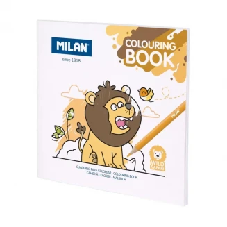 Milan Colouring Book 20 σχέδια 21x21cm Wild Safari 140gsm
