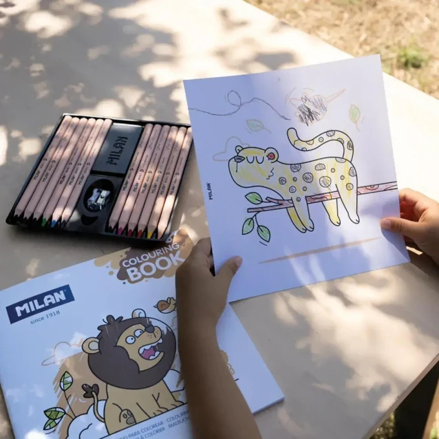 Milan Colouring Book 20 σχέδια 21x21cm Wild Safari 140gsm