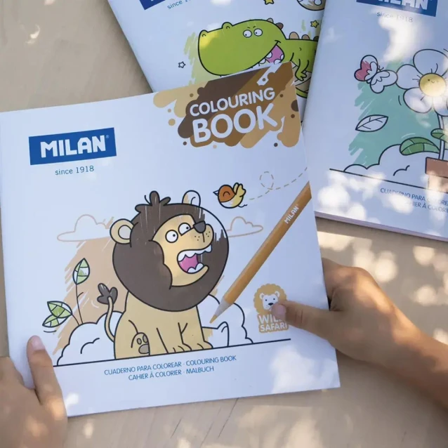 Milan Colouring Book 20 σχέδια 21x21cm Wild Safari 140gsm