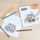 Milan Colouring Book 20 σχέδια 21x21cm Lets go Trip 140gsm