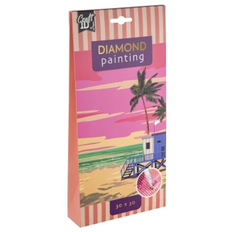 Craft ID Diamond Painting 30x30cm Παραλία