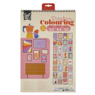 Craft ID Anti-Stress Colouring Book Σπιράλ 29,7x42cm 18 Φύλλα Trend