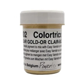 Powertex 20gr Μεταλλική Χρωστική Σκονη Colortricx Clear Gold