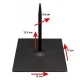 Powertex Μεταλλική Μαύρη Βάση Γλυπτικής 12x12x13cm