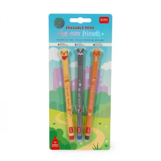 Legami BTS26 Secret Σετ 3 στυλό gel που σβήνουν μύτη 0,7 mm κόκκινο/μαύρο/ροζ μελάνι